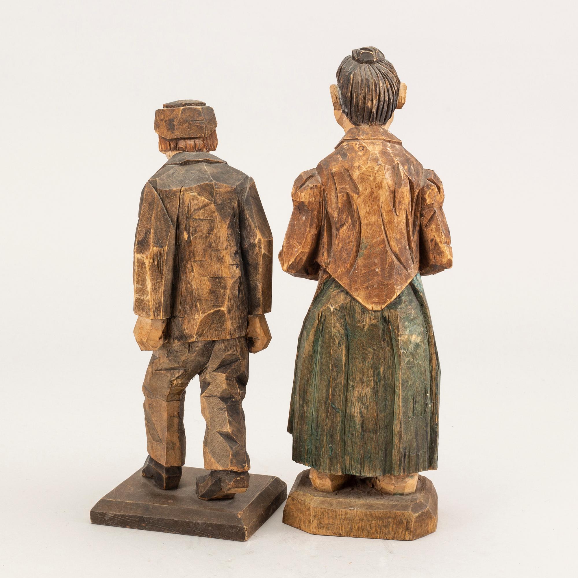 CARL OLOF TRYGG OCH CARL JOHAN TRYGG, probably, 2 sculptures.