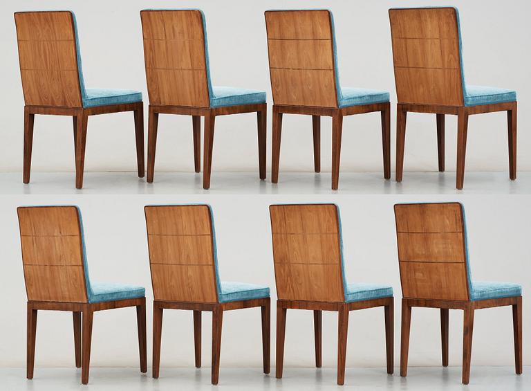 A set of eight Axel Larsson dining chairs, Albin Johansson, Wickman & Nyberg, Stockholm 1930.