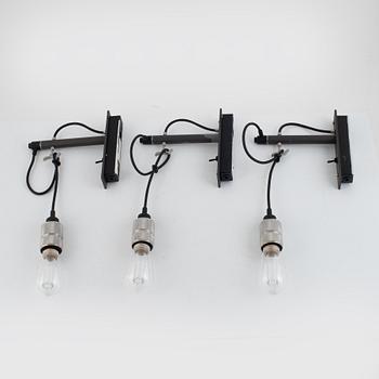 Buster+Punch, three "Butcher's Hook"/model A9 wall lamps.
