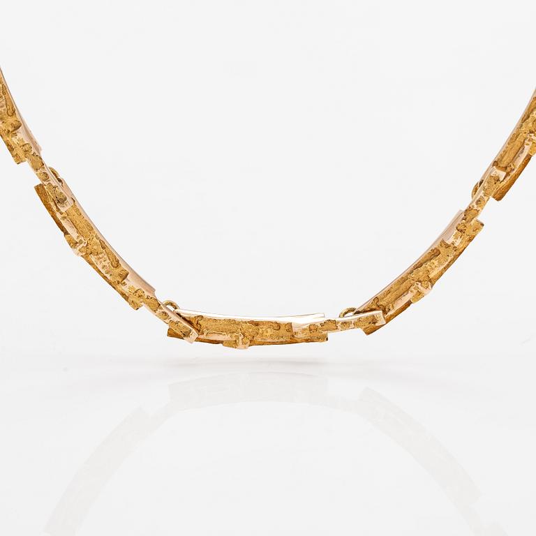 Björn Weckström, Kaulakoru "Tunturi", 14K kultaa. Lapponia 1965.