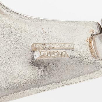 Björn Weckström, collier, "Korsvågor", sterlingsilver, Lapponia 1991.