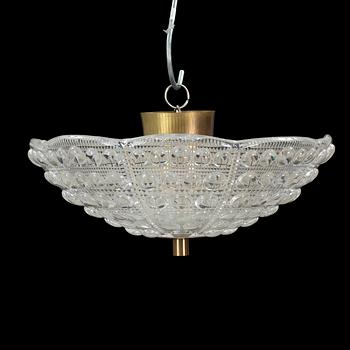 TAKLAMPOR, 2 st snarlika, Carl Fagerlund, Orrefors, 1900-talets andra hälft.