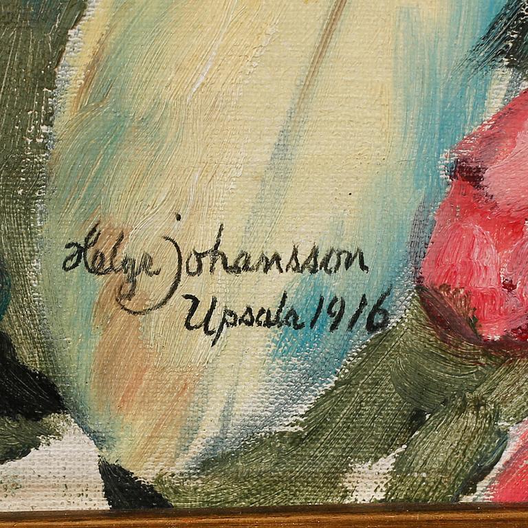 HELGE JOHANSSON, oil on canvas, signed and dated Upsala 1916.