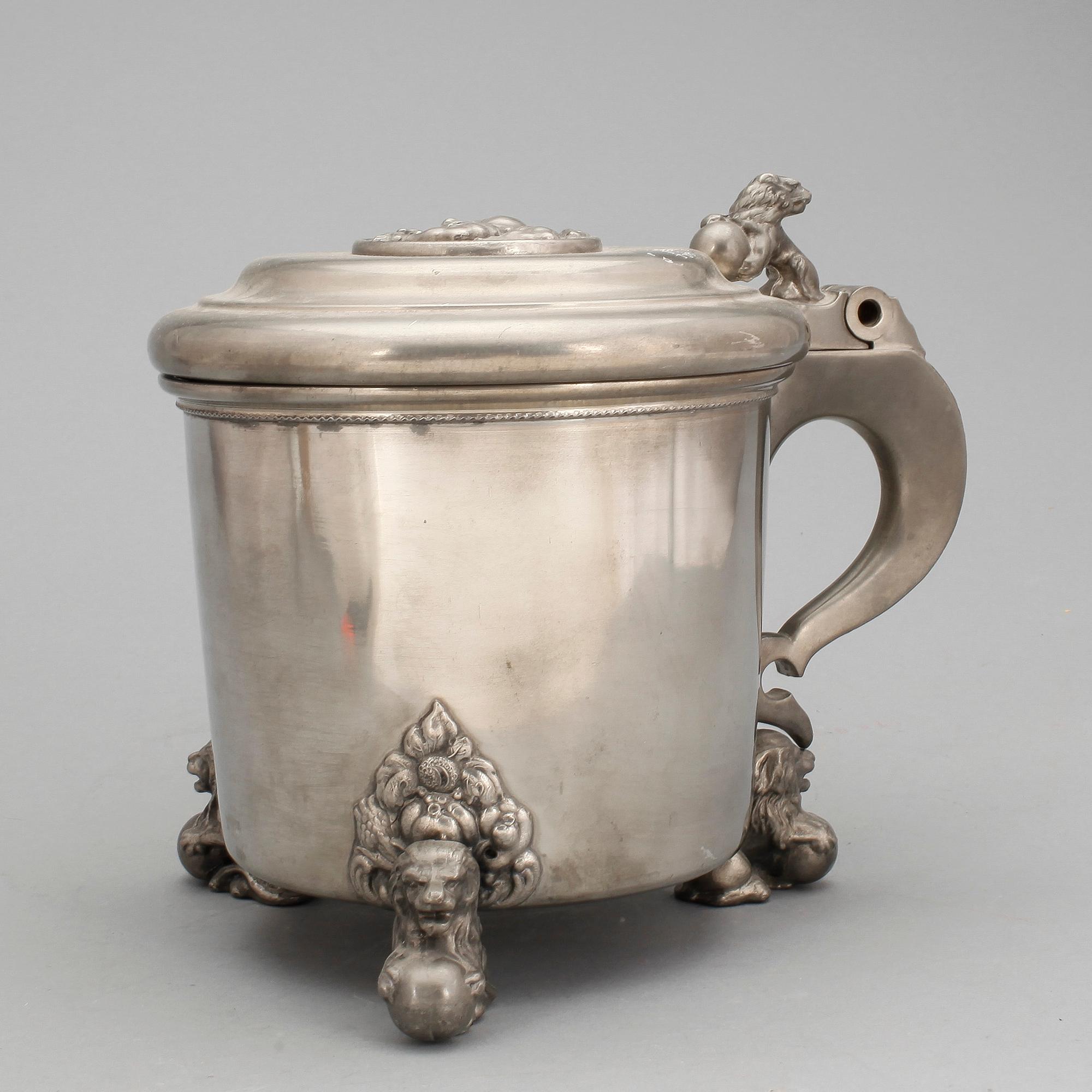 DRYCKESKANNA, tenn, JL Hultman, Stockholm, 1937.