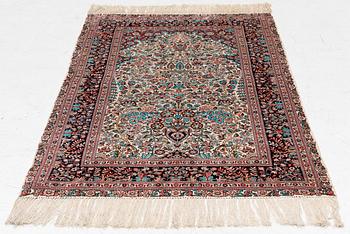 Rug, Herat design, silk, approx. 153 x 93 cm.