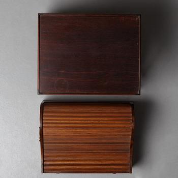 HANS J WEGNER, a tambour box on stand, Johannes Hansen, Denmark 1944.