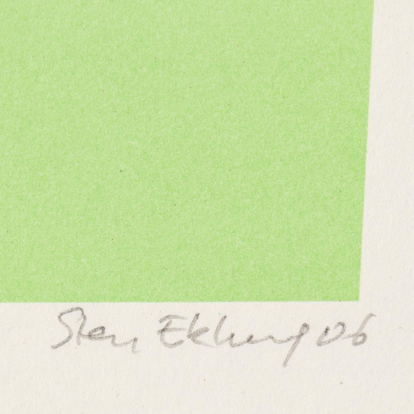 STEN EKLUND, lithograph in colors, signed and numbered 37/150. Daterad -06.