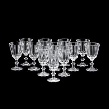 VINGLAS, 12 st, Villeroy & Boch, 1900-talets andra hälft.