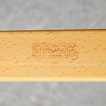 Bruno Mathsson, a pair of 'Mina' beech easy chairs, Bruno Mathsson International, Värnamo, 1995-96.