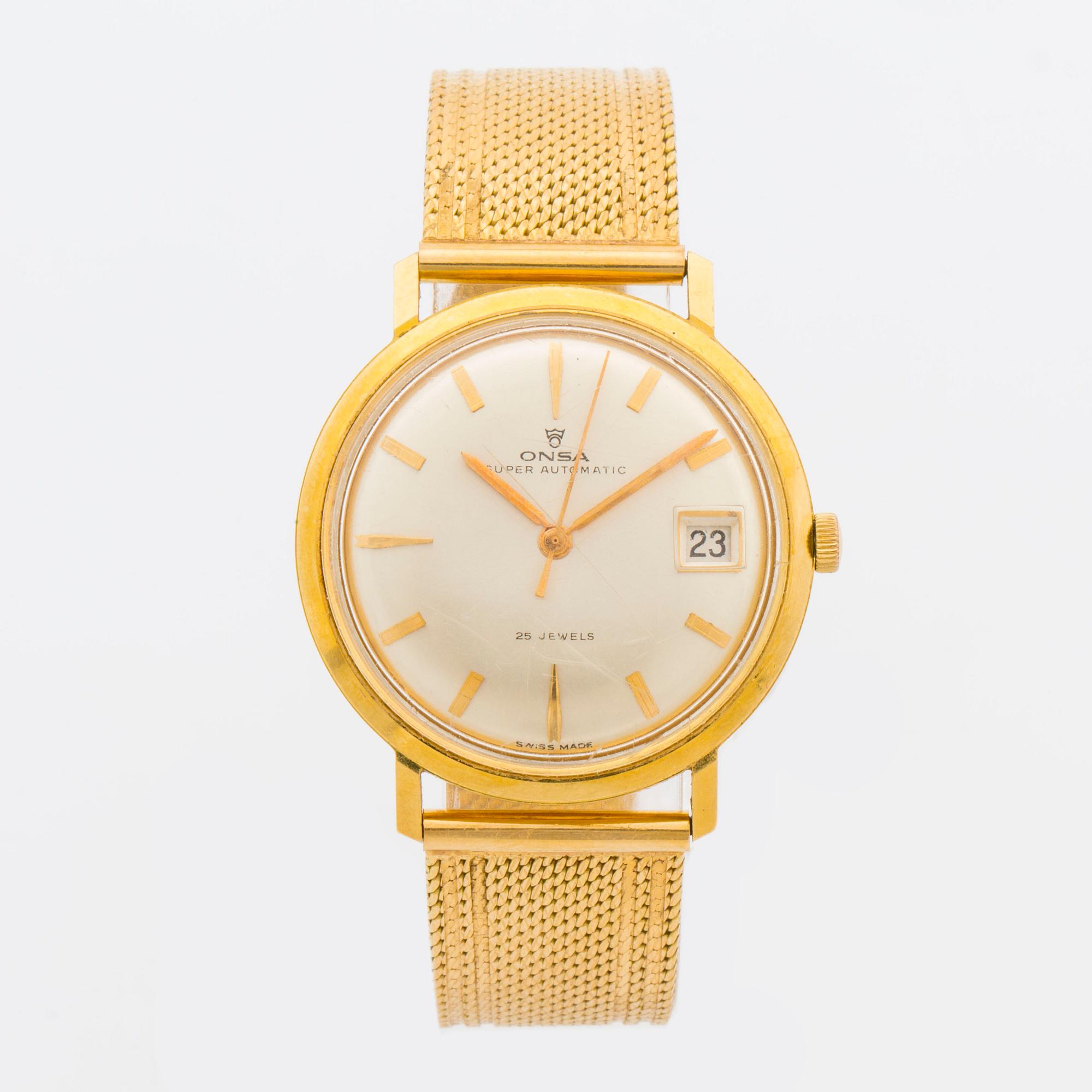 ONSA, Super Automatic, wristwatch, 34 mm,