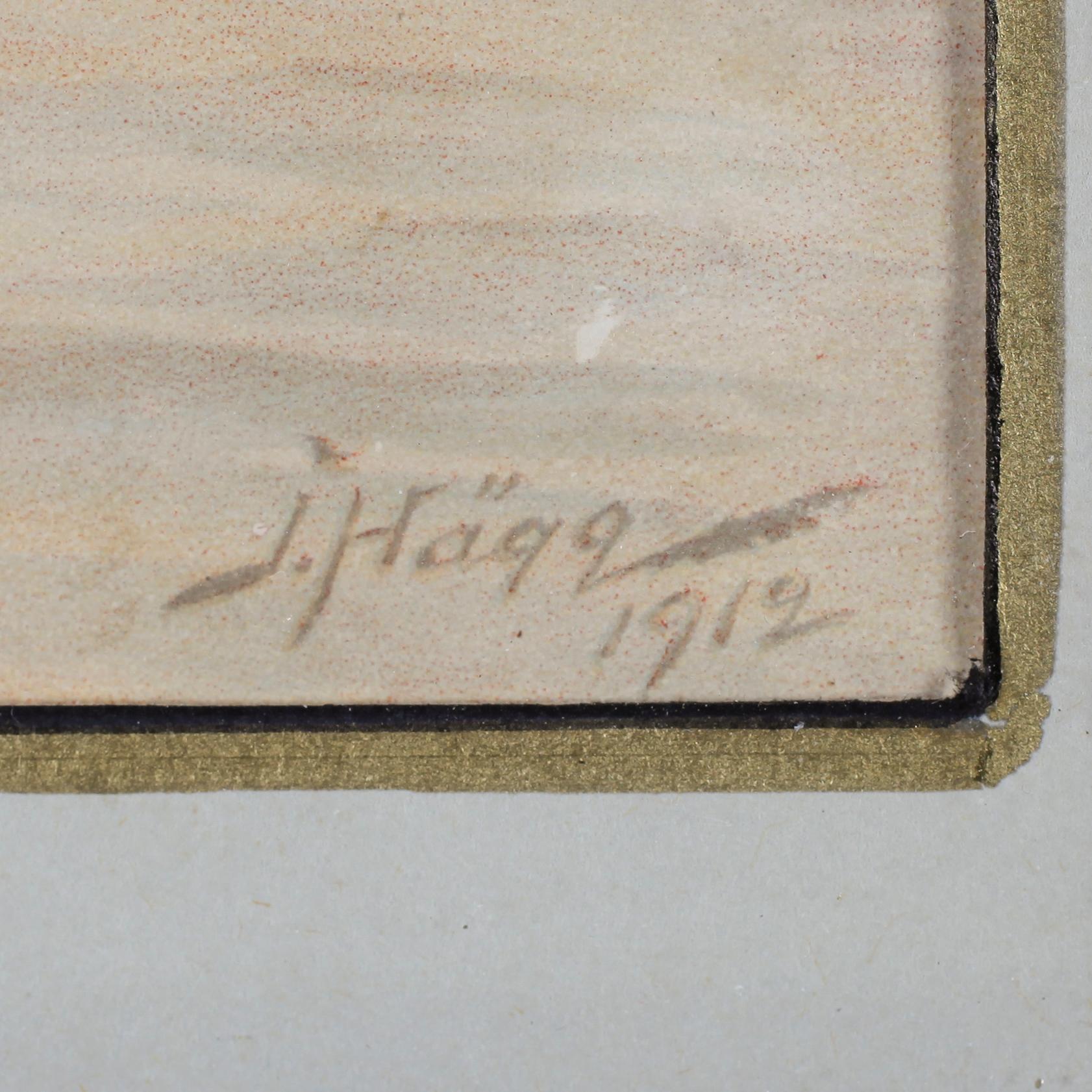 JACOB HÄGG, litografiskt tryck, signerad i trycket.