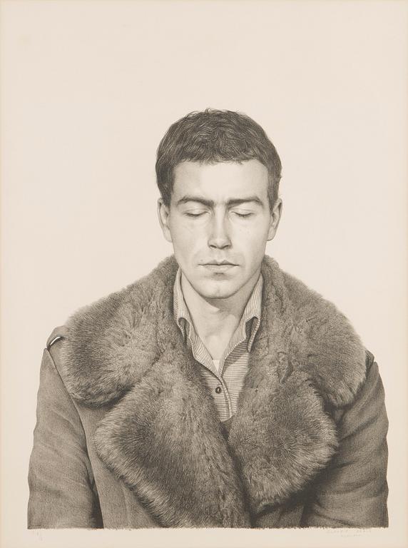 Claudio Bravo, "Fur Coat Front" (1976).