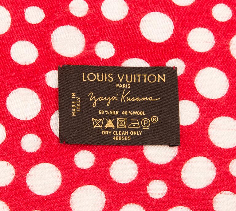 Louis Vuitton x Yayoi Kusama, A "Infinity Dots Scarf".