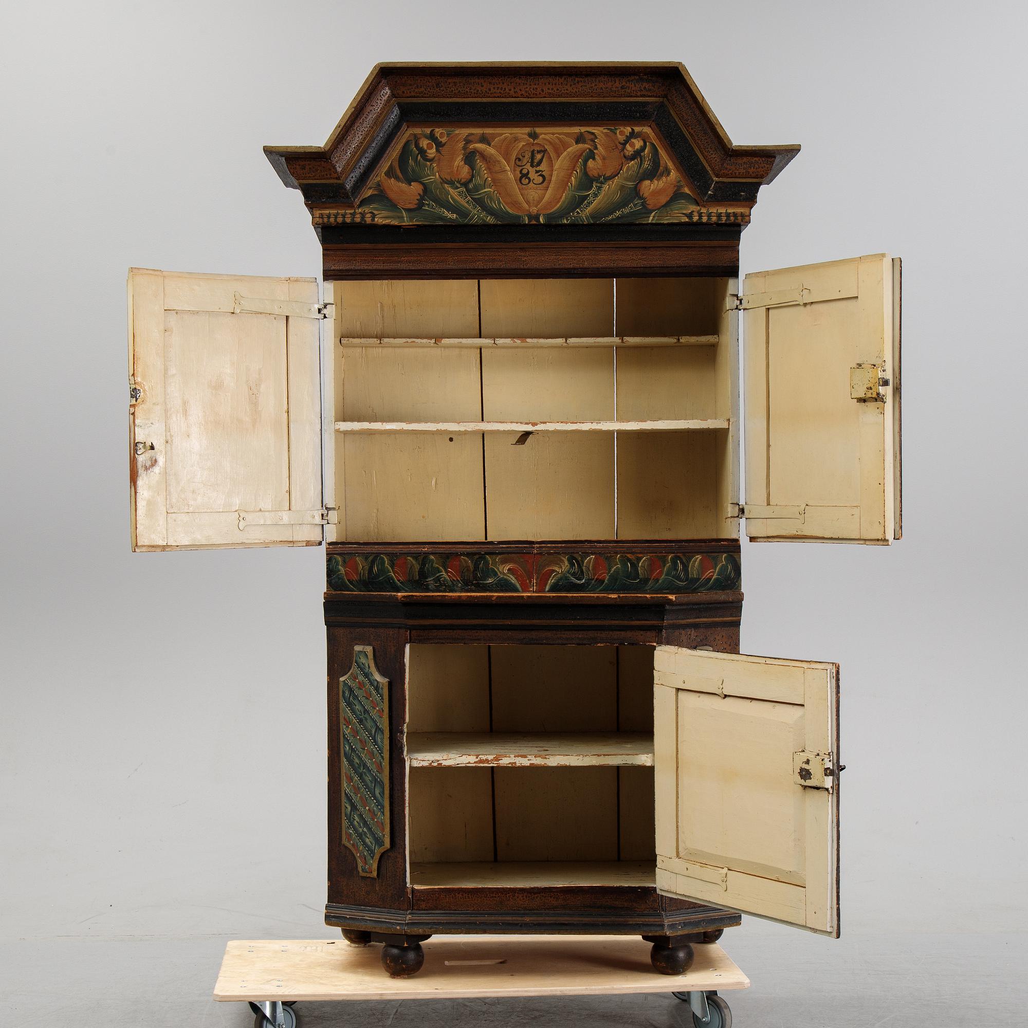 A Swedish cabinet from Dalarna 1783.