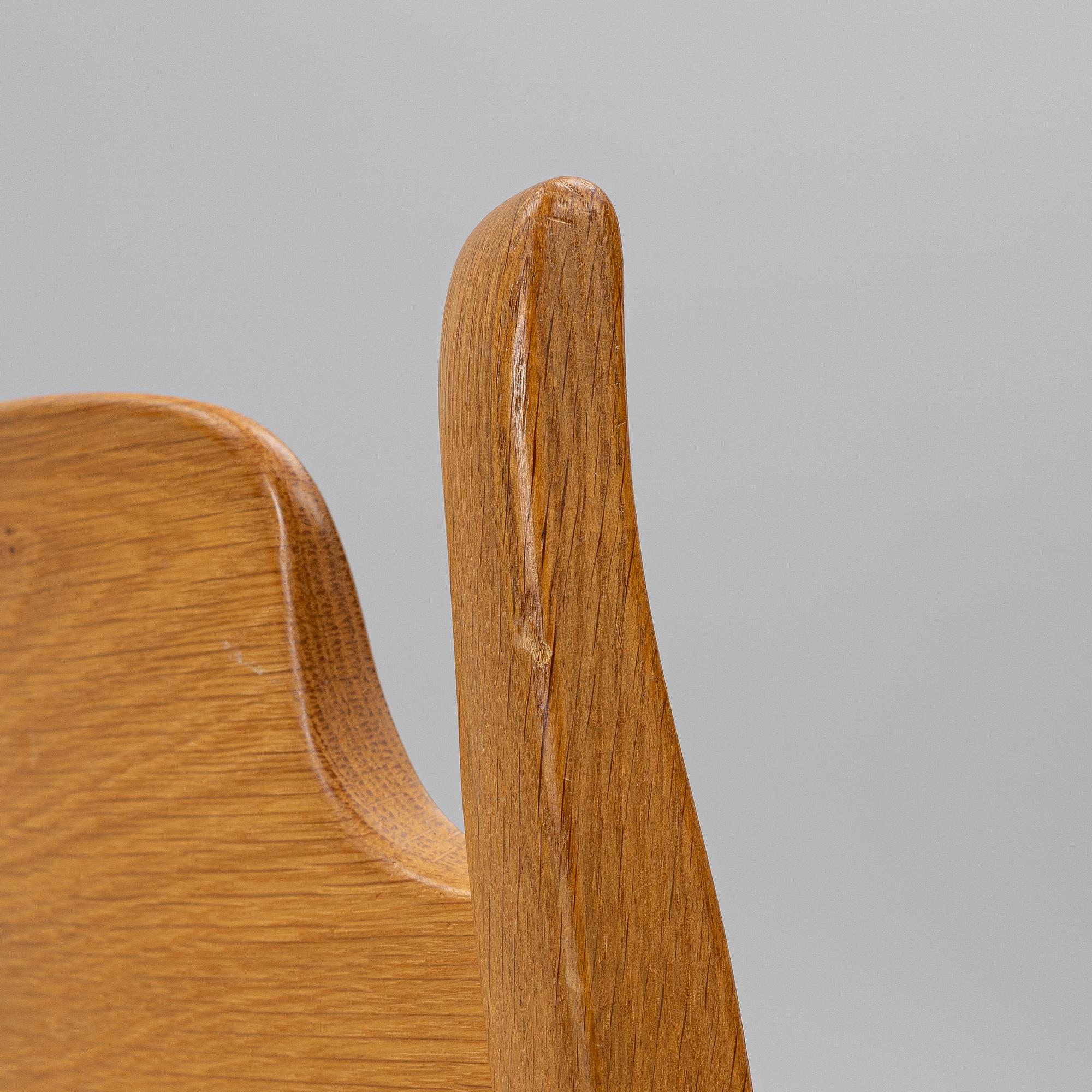 Carl Malmsten, chairs, 4 pcs "Calmare Nyckel", Åfors furniture factory, second half of the 20th century.