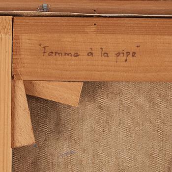 Karel Appel, ”Femme a la pipe”.