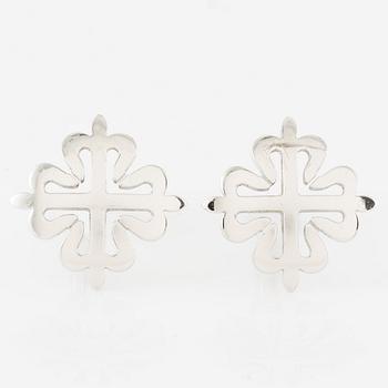 Patek Philippe, Manschettknappar, Calatrava Cross, 18K vitguld.