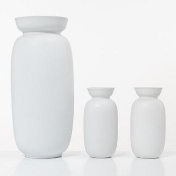 Stig Lindberg, vases, "Grazia", 3 pcs, Gustavsberg.