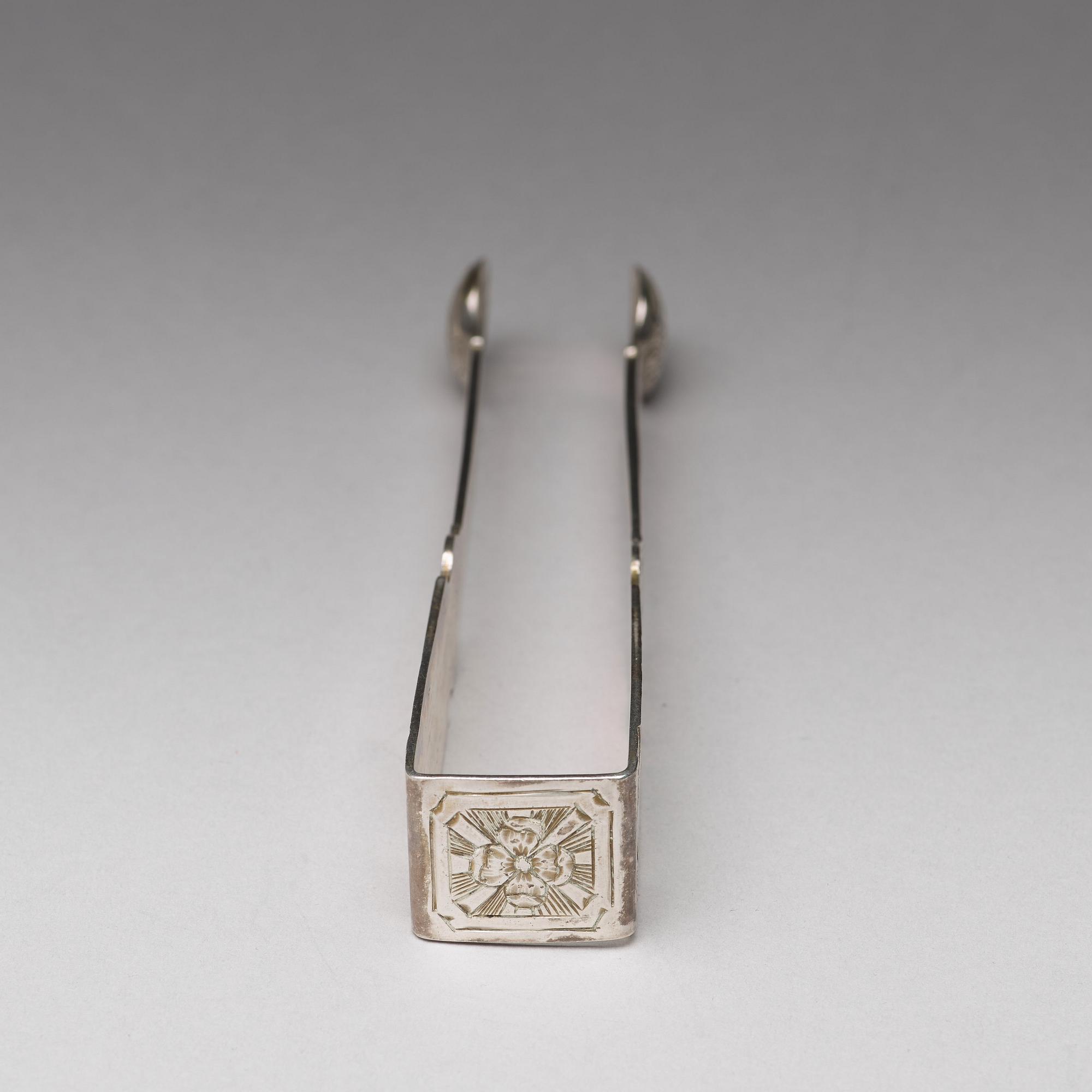 Lars Boye, sockertång, silver, Stockholm (verksam 1762-1784(1795)). Gustaviansk.
