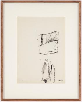 OLLE BONNIÉR, ink on paper, signed and dated -57.