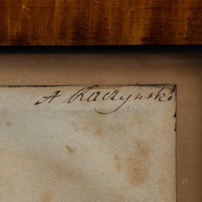 ALEKSANDER RACZYNSKI, akvarell, signerad.