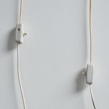 Vägglampor, ett par, "Aristokrat", Fröseke AB Nybrofabriken, 1960-tal.