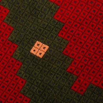 BEDCOVERS/TABLECOVERS, 3 pieces, flat weave, ca 167,5x137,5, 165,5x141, 161,5x123 cm, Scania, Sweden.