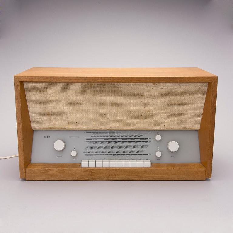 RADIO, TS 3-81, design Herbert Hirche, Braun AG, Tyskland, 1950-luku.