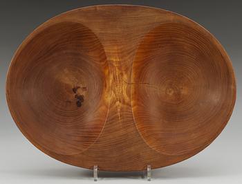 CARL-AXEL ACKING, dubbelskål, alm.