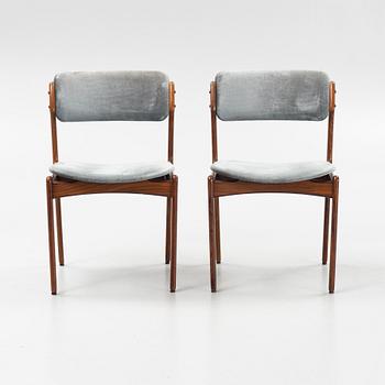 Erik Buch, a pair of model 49 rosewood chairs, Odense möbelsnickeri, Denmark, 1950's/60's.