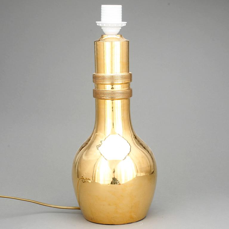 BORDSLAMPA, keramik, Italien 1900-talets andra hälft.