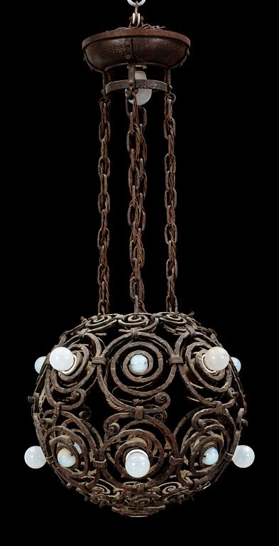 TAKARMATUR, smidesjärn, jugend, 1900-tal. H ca 96.
