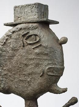 Donald Baechler, "Man with Hat".