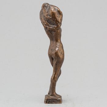 HELGE HÖGBOM, sculpture, bronze, brown patina, signed Högbom.