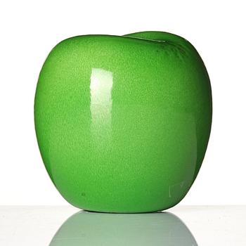 Hans Hedberg, a faience sculpture of  an apple, Biot, France.