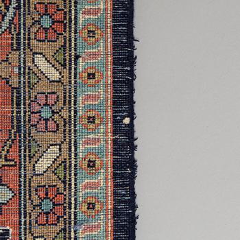 Matta, silk på bomullsvarp, Kashmir, ca 274 x 183 cm.