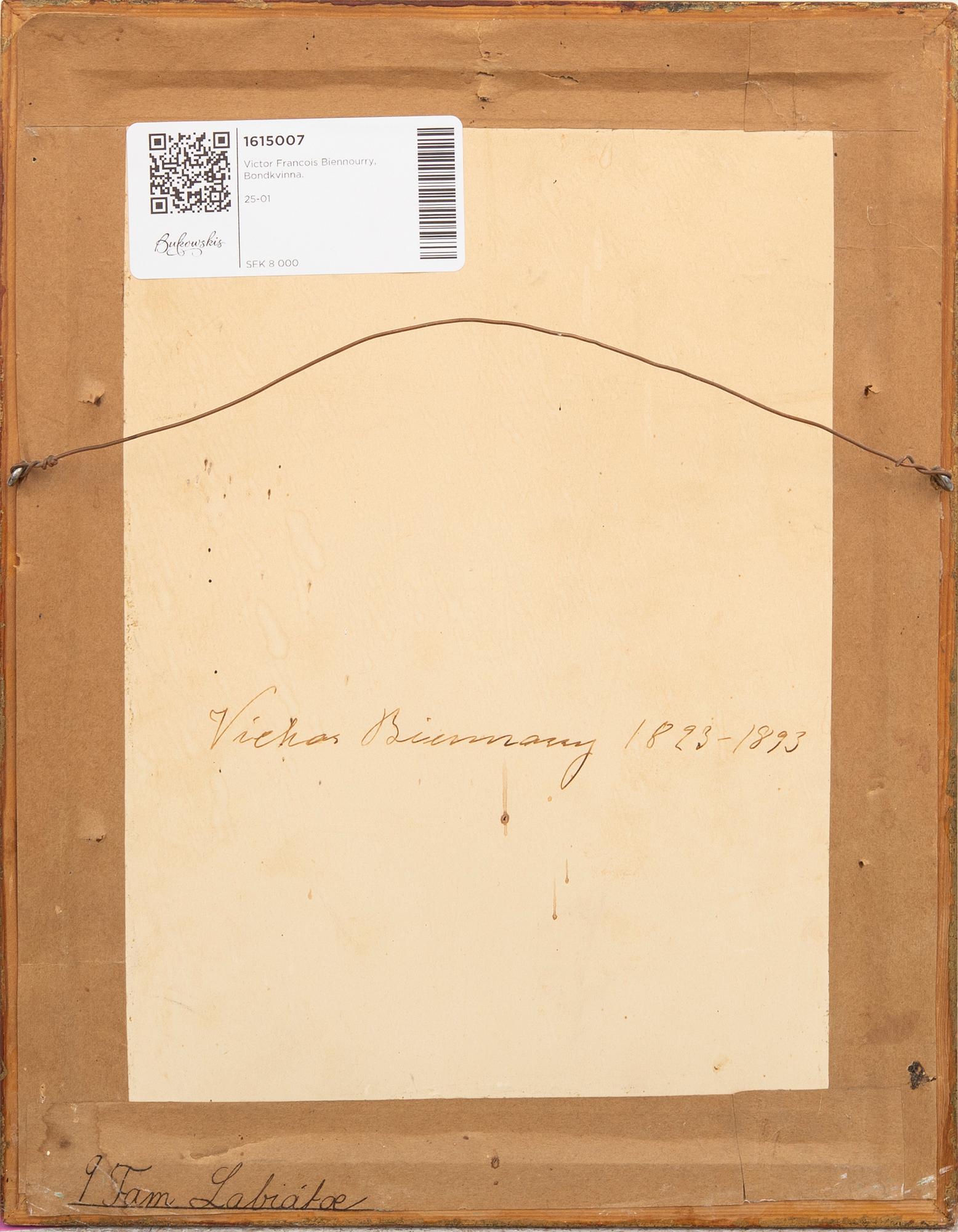 Victor Francois Biennourry,  Bondkvinna.