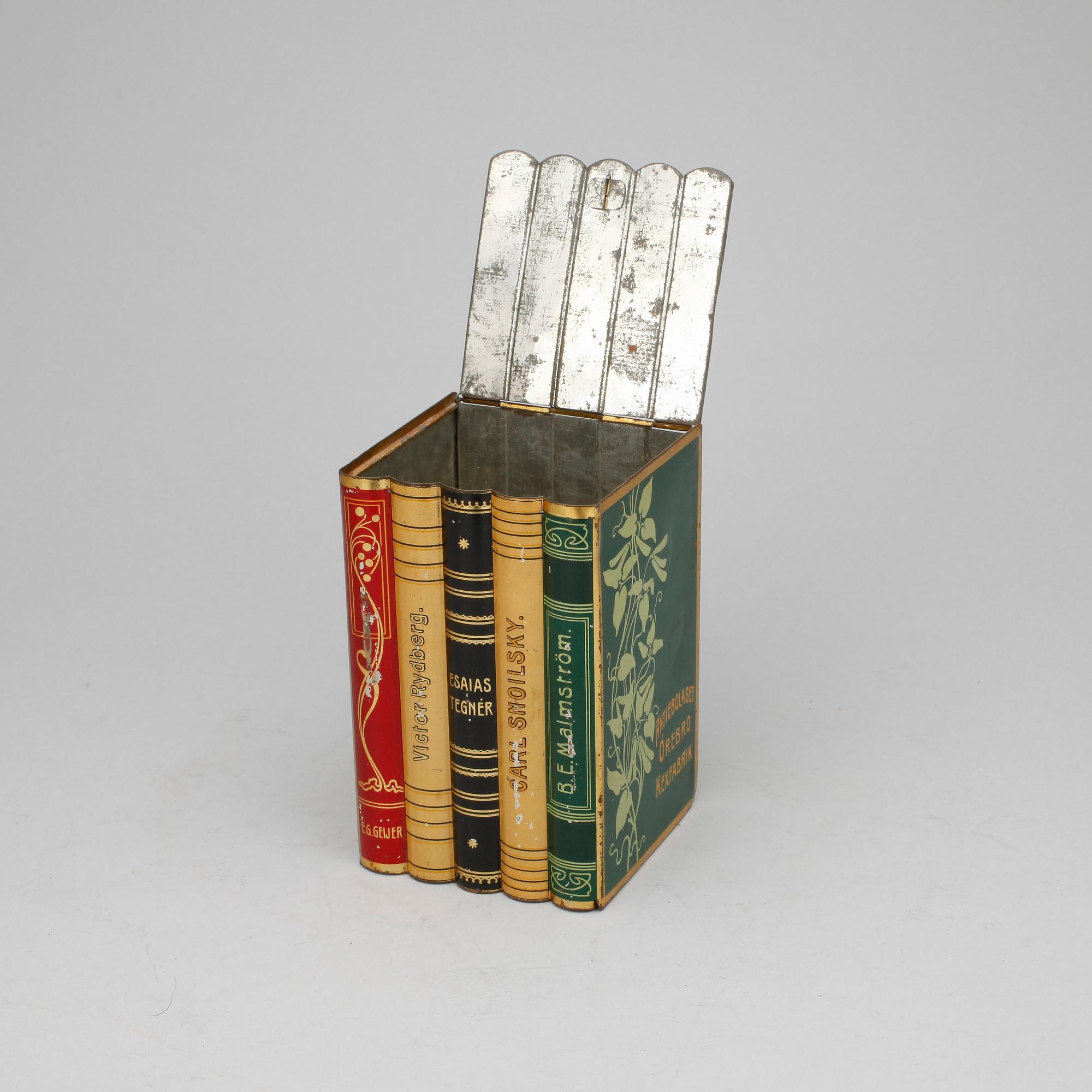 PLÅTBURK, Aktiebolaget Örebro Kexfabrik, 1900-talets början.