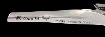 BROSCH, sterlingsilver, Gertrud Engel för A Michelsen, Stockholm, 1955. Vikt 17 g.