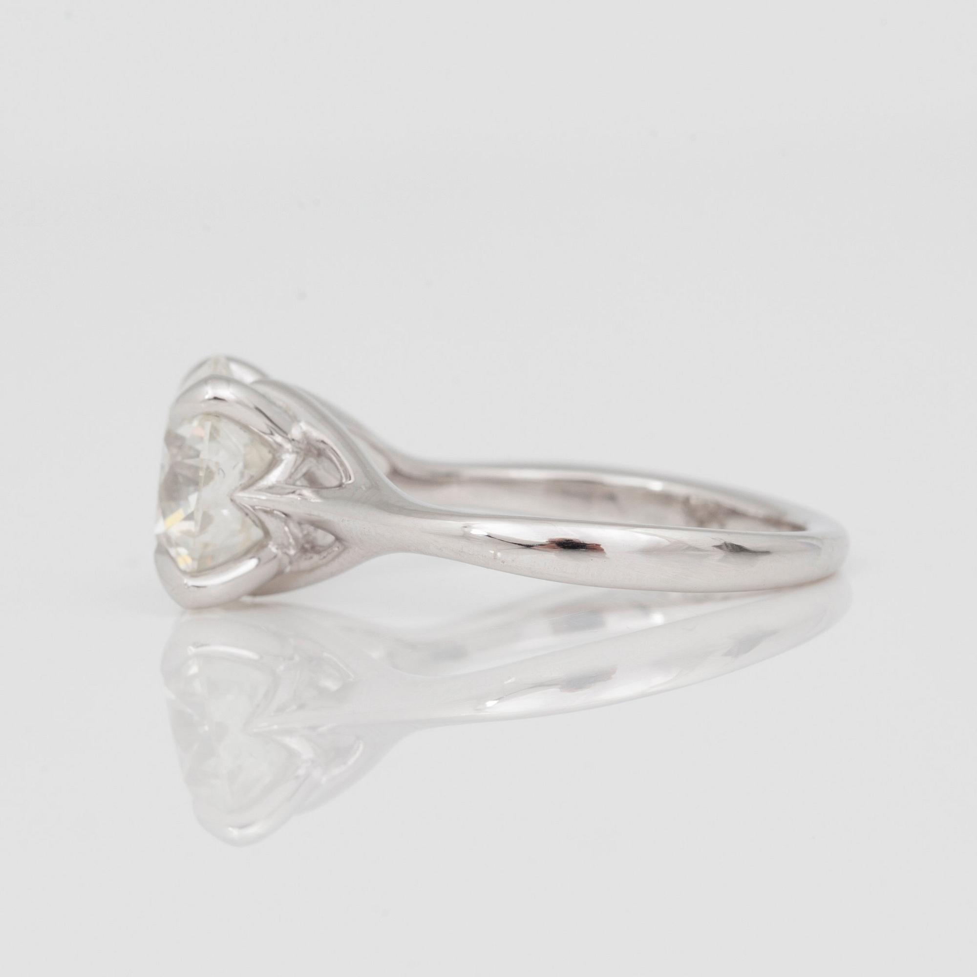 RING med diamant 3.07ct. Kvalitet I/SI2, excellent cut enligt GIA cert.