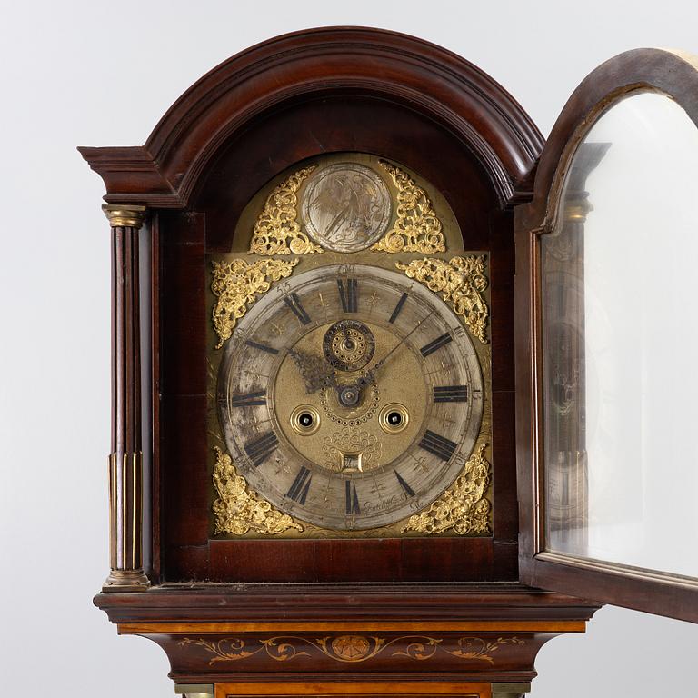Longcase clock, Jonas Barber, Ratclif Cross, London, 18th century.