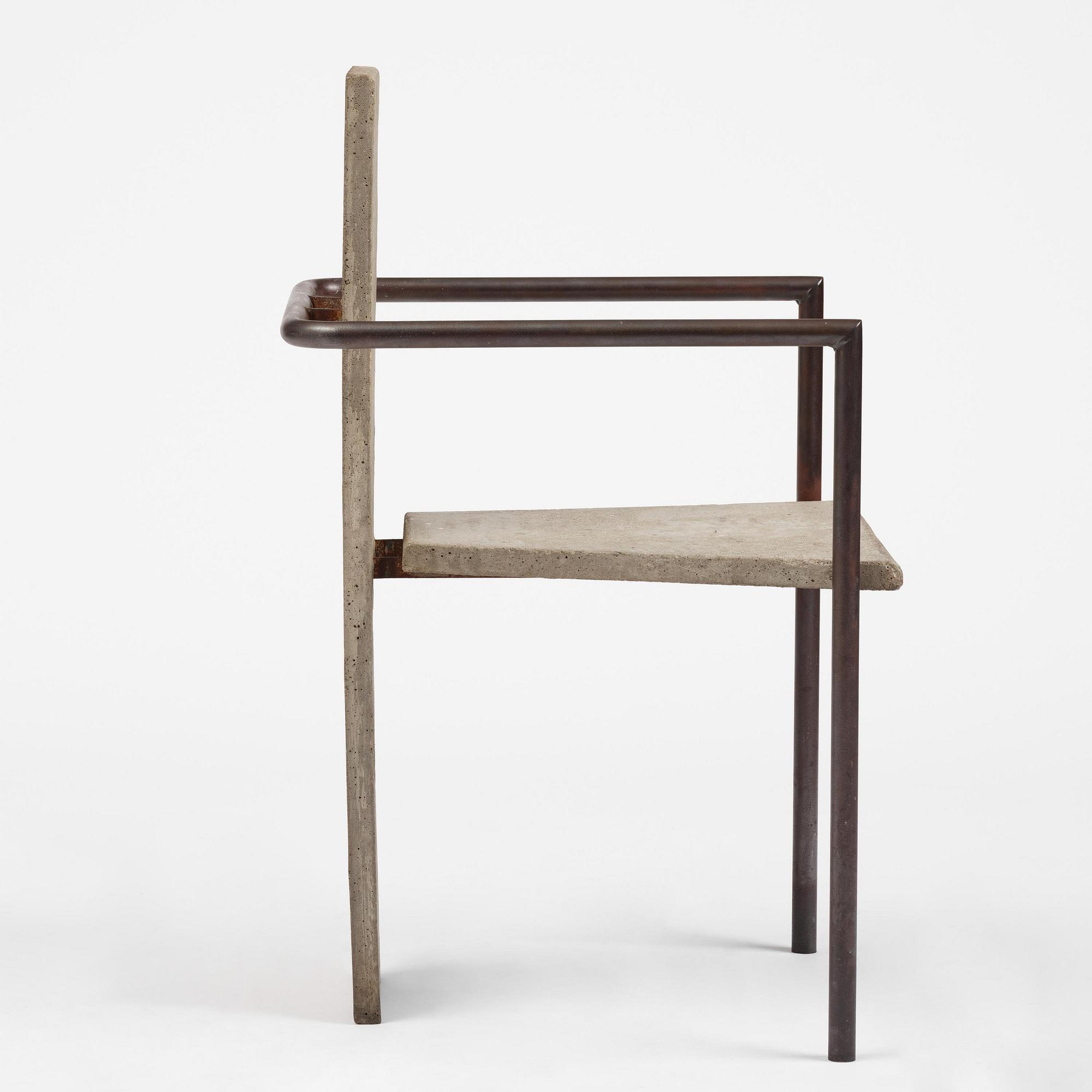 Jonas Bohlin, karmstol, "Concrete", ed. 86/100, Källemo, Värnamo, efter 1981.