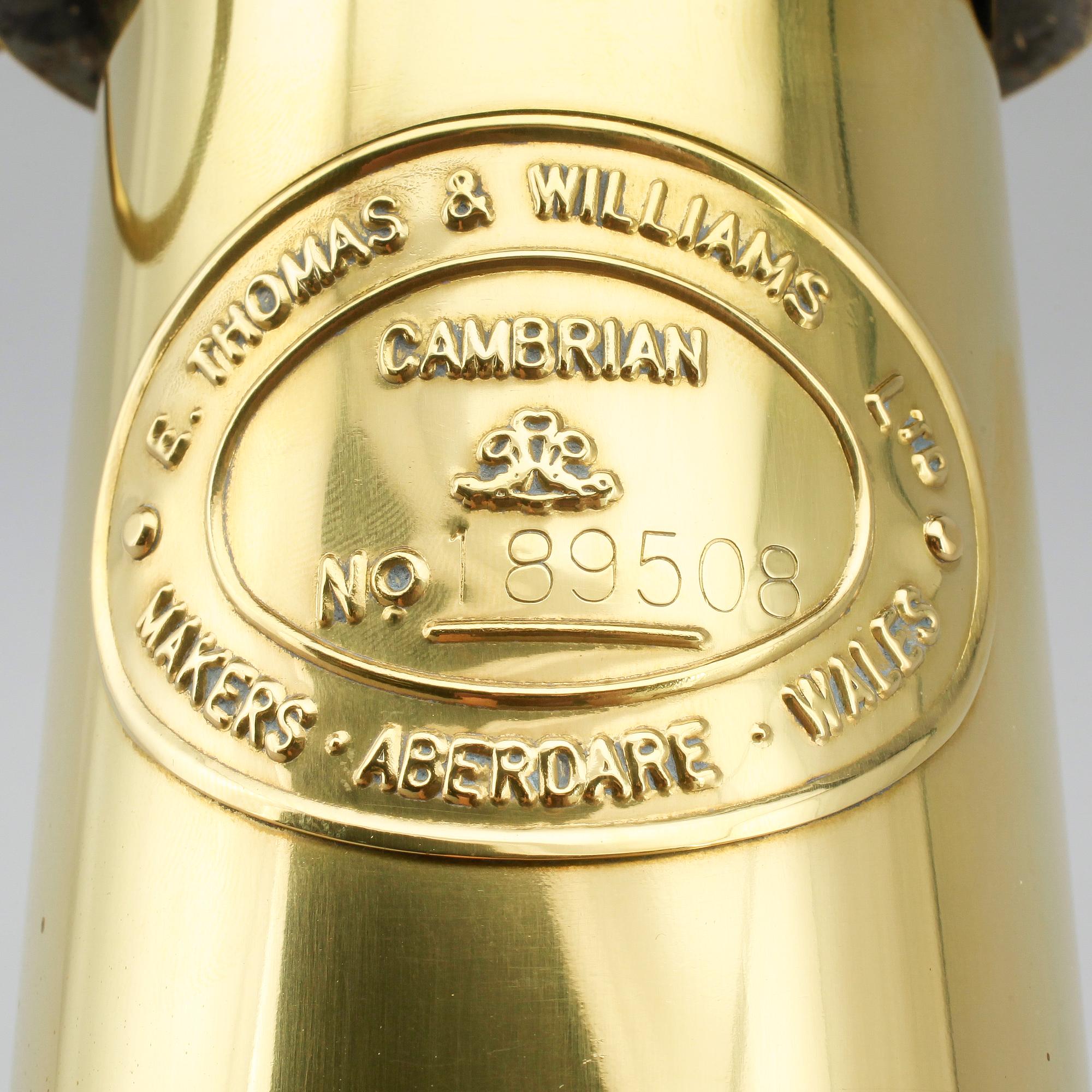 GRUVLYKTA, mässing, E. Thomas & Williams LTD, Aberdare, Wales, 1900-talets andra hälft.