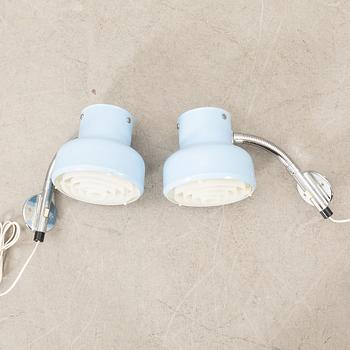 Anders Pehrson, floor lamp and a pair of wall lamps "Bumling" for Ateljé Lyktan Århus, late 20th century.