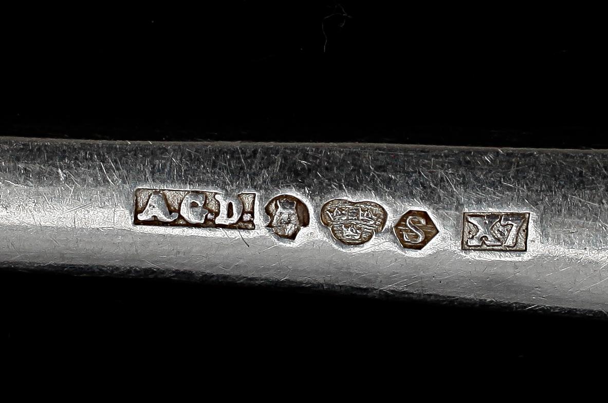 BESTICKSERVIS, 112 delar, silver, "Chippendale", A G Dufva, 1924 resp 1926. Totalvikt 3500 g.