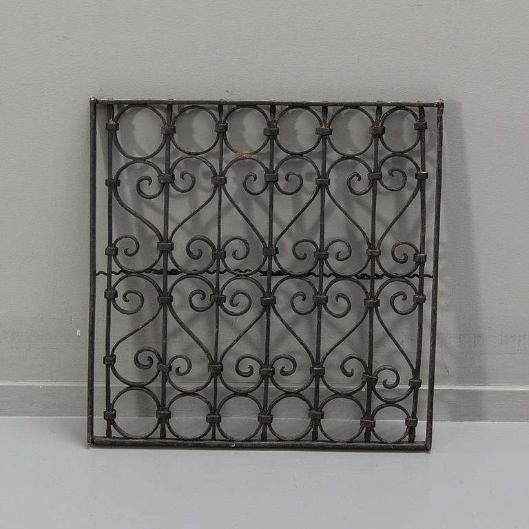 Fönstergrind, järn, 1900-tal.