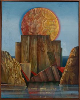 BERTIL GADÖ, a signed oil on canvas.