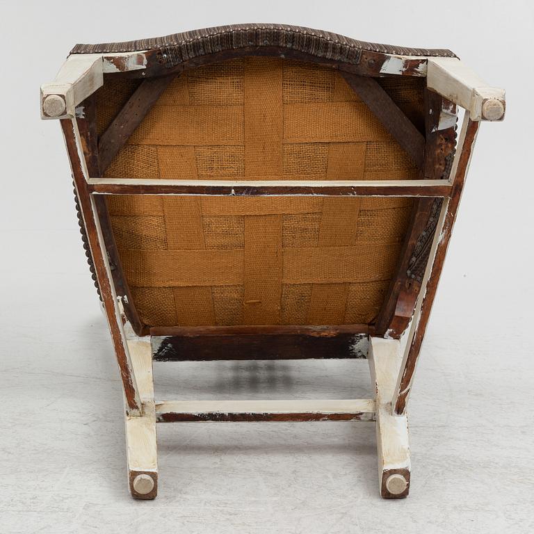 Stolar, 6 st, omkring år 1800, Sengustavianska provinsarbeten.