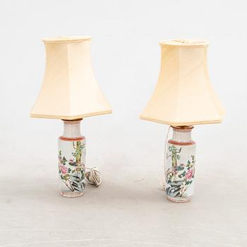 Table lamps a pair, China, 20th century.