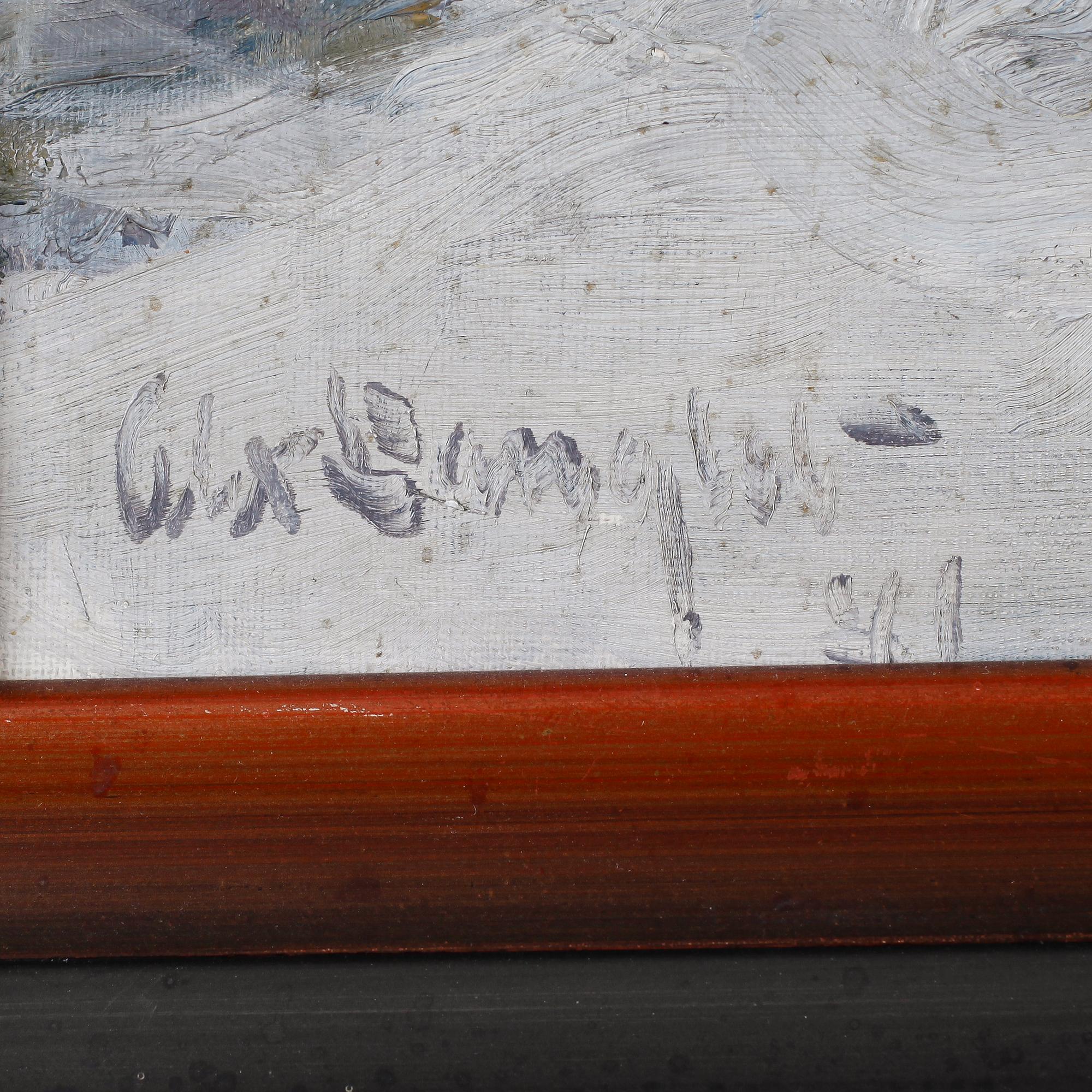 ALEXANDER LANGLET, olja på duk, signerad och daterad -41.